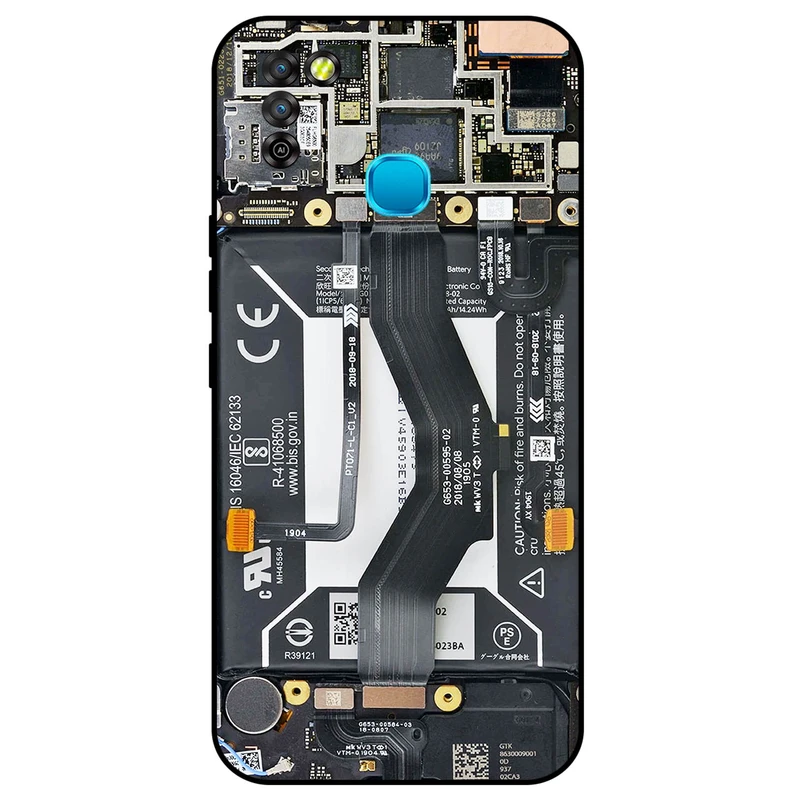 کاور مگافون طرح برد موبایل مدل 8004 مناسب برای گوشی موبایل اینفینیکس Smart 5