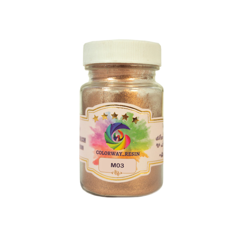 پودر رنگ رزین کالروی مدل فلزی حجم 35 میلی لیتر