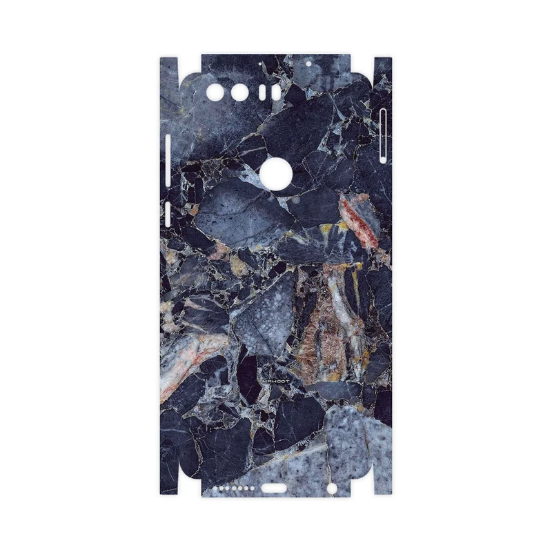 برچسب پوششی ماهوت مدل Broken black marble-FullSkin مناسب برای گوشی موبایل آنر 8