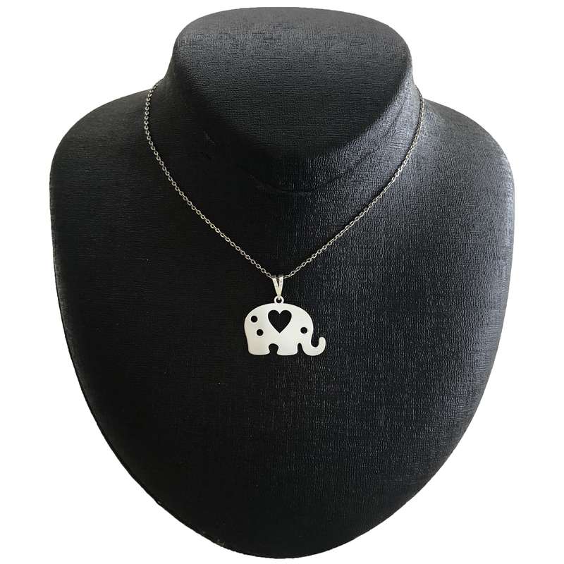 گردنبند نقره زنانه مدل فیل کد G-275 گردنبند نقره زنانه مدل فیل کد G-275
