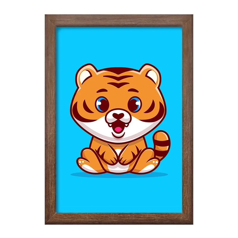 تابلو خندالو طرح حیوانات بامزه ببر کد 29644