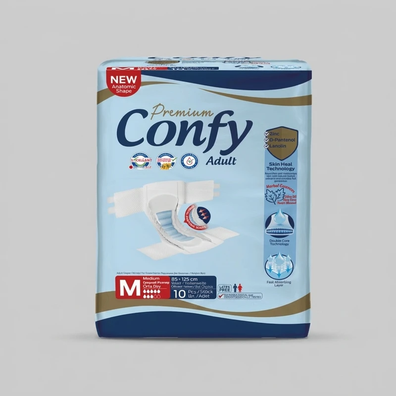 پوشک بزرگسال کانفی مدل Pa7406 سایز مدیوم بسته 10 عددی