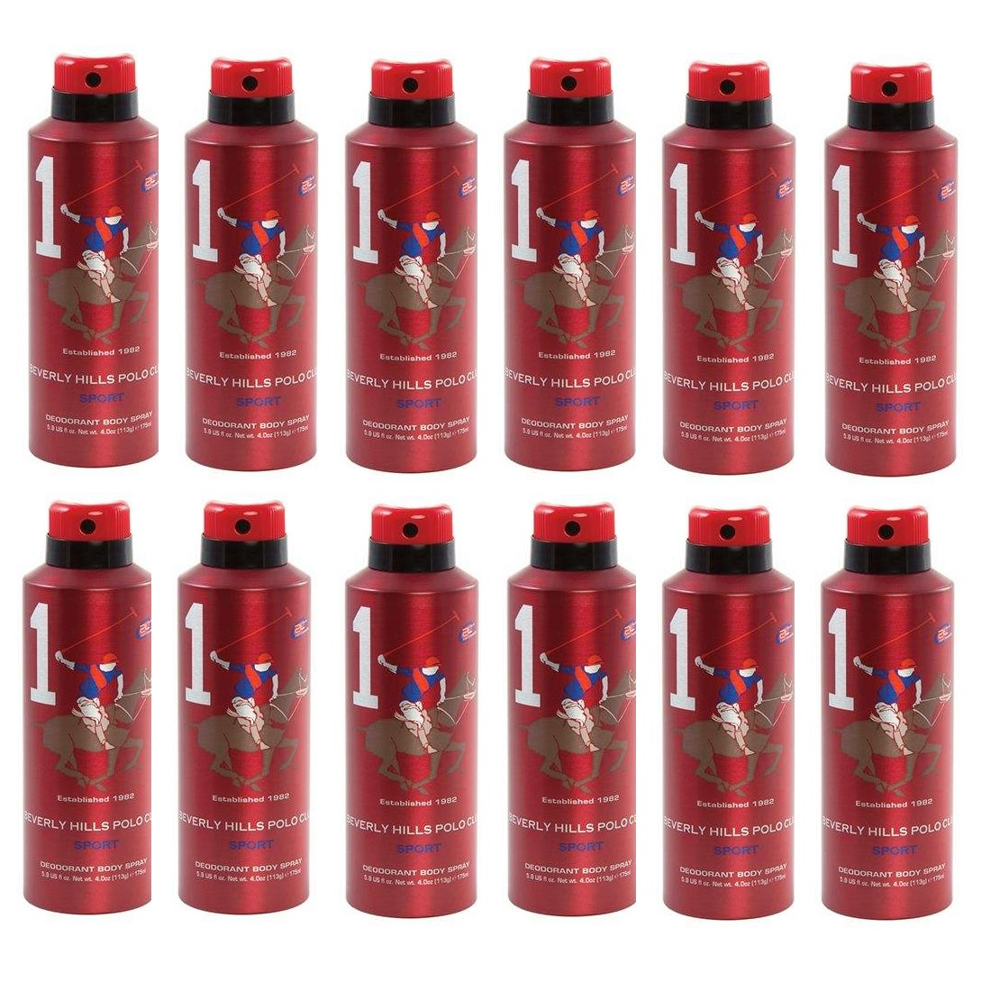 اسپری مردانه بورلی هیلز پولو کلاب مدل One حجم 175 میلی لیتر مجموعه 12 عددی 