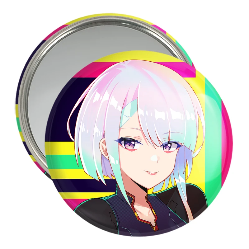 آینه جیبی خندالو مدل لوسی انیمه سایبرپانک کد 23965