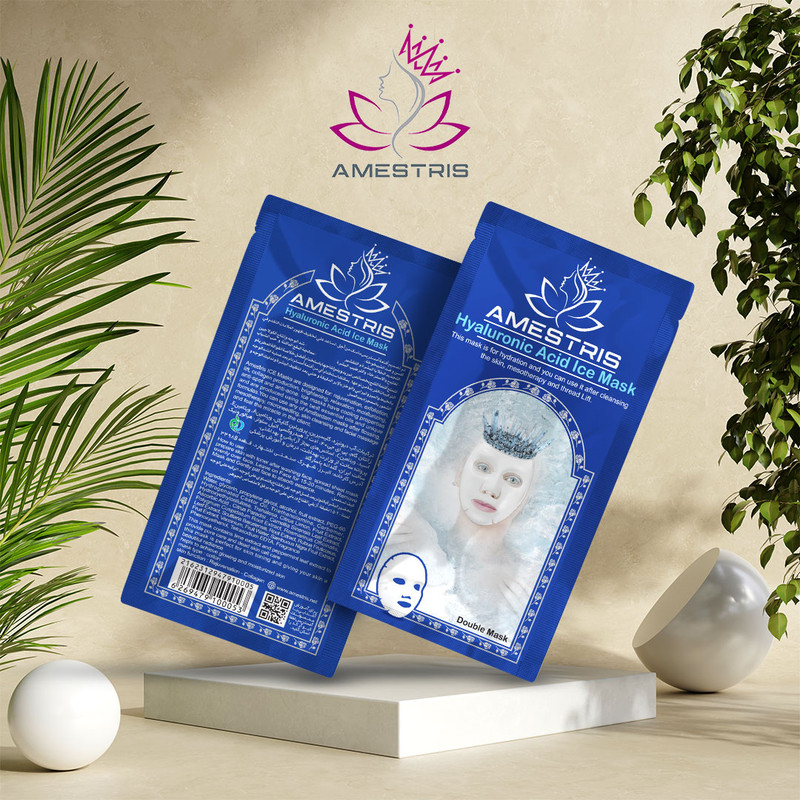 ماسک صورت آمستریس مدل Hyaluronic Acid وزن 25 گرم