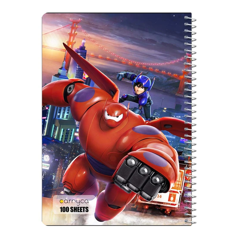 دفتر مشق 100 برگ سیمی کارنیکا طرح قهرمان بزرگ ۶ Big Hero 6 کد 92803