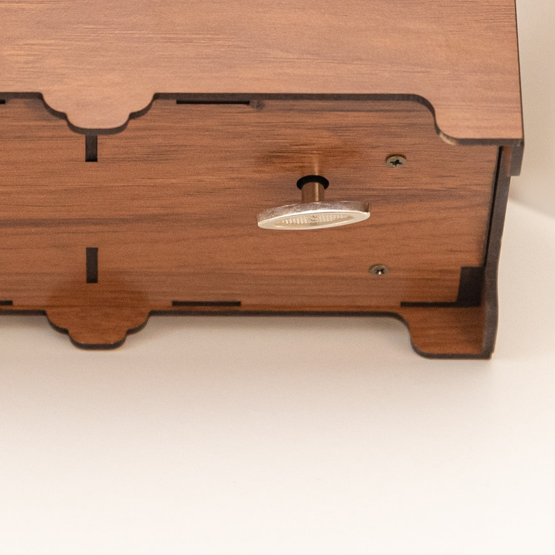 جعبه جواهرات موزیکال دکوفیوره طرح رز جاودان مدل سورپرایز کوکی اتومات