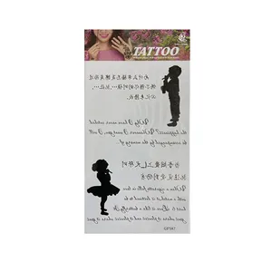 تتو موقت طرح نوشته مدل لب587