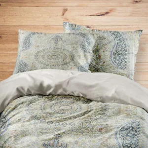 سرویس روتختی مدوپد طرح قالی قم لچک و ترنج مدل C-Ghom118 یک نفره 4 تکه