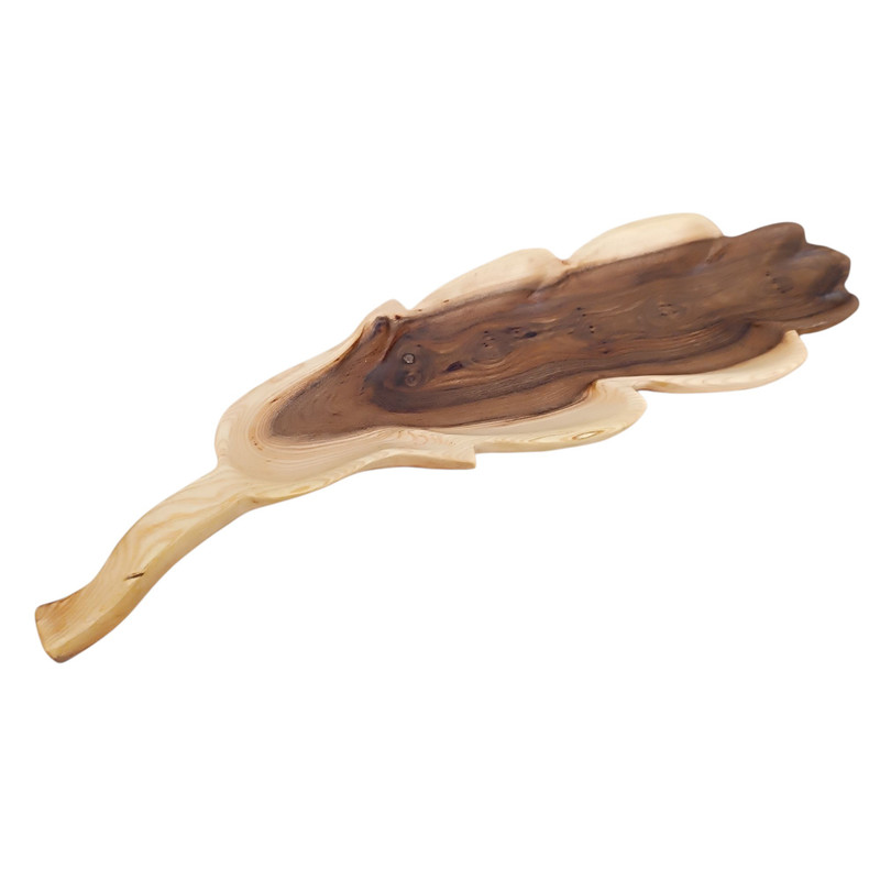 شیرینی خوری چوبی طرح برگ بلوط