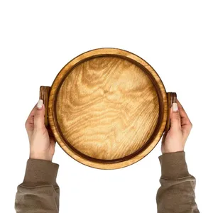 سینی مدل دسته دار چوبی کد SN11