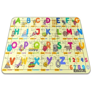 پازل 54 تکه نمااستور طرح الفبای انگلیسی حیوانات کد 1020