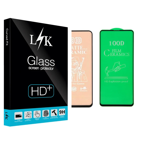 محافظ صفحه نمایش سرامیکی ال کی مدل Hard glass مناسب برای گوشی موبایل سامسونگ Galaxy M11 بسته ۲ عددی