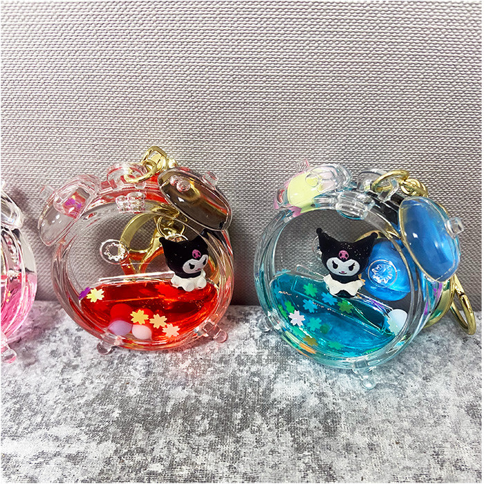 جاکلیدی دخترانه مدل مدل آکواریومی ساعت کرومی