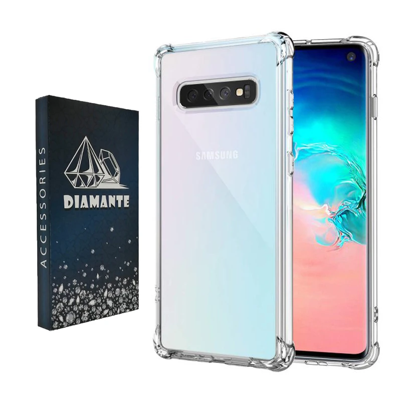 کاور دیامانته مدل Bianco Navy مناسب برای گوشی موبایل سامسونگ Galaxy S10