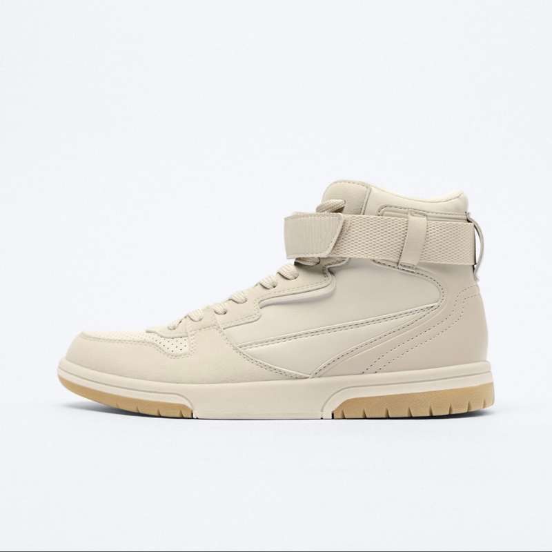 نیم بوت زنانه زارا مدل CONTRAST HIGH TOP