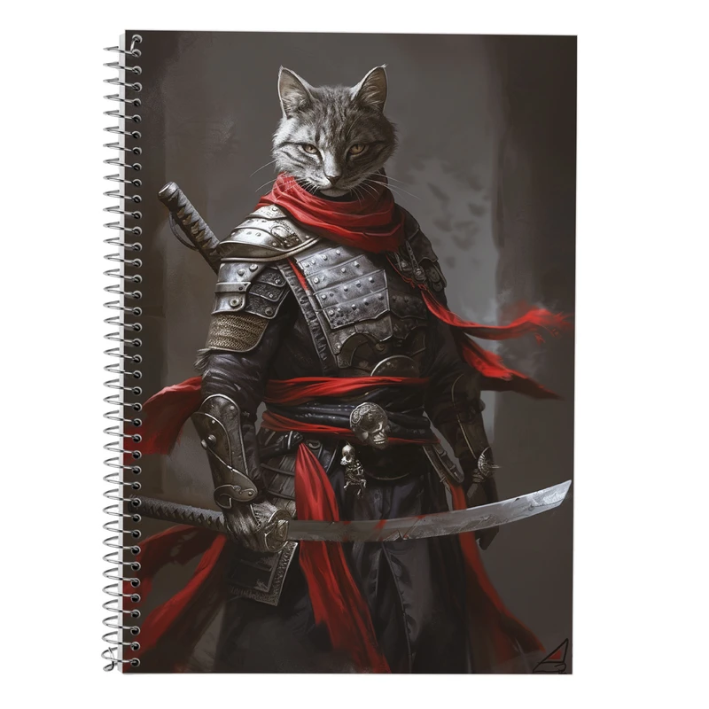 دفتر زبان 50 برگ مدوپد مدل دو خط طرح حیوانات جنگجو کد DF14943