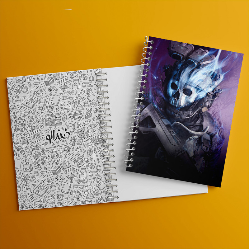 دفتر نقاشی 50 برگ خندالو طرح کال آف دیوتی (Call Of Duty) کد N3898