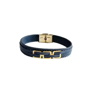 دستبند طلا 18 عیار مردانه مدل B104