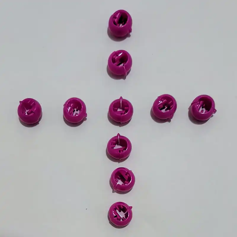 حلقه تزیینی مو زنانه مدل مهره مجموعه 10 عددی