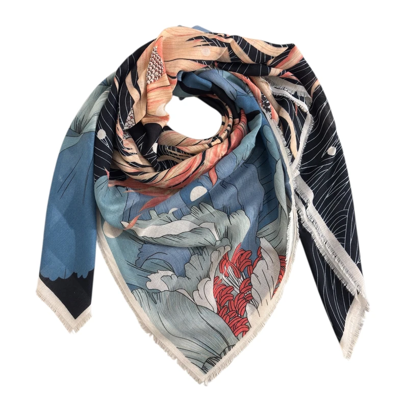 روسری زنانه مدل اسکارف قواره 130 کد 9547