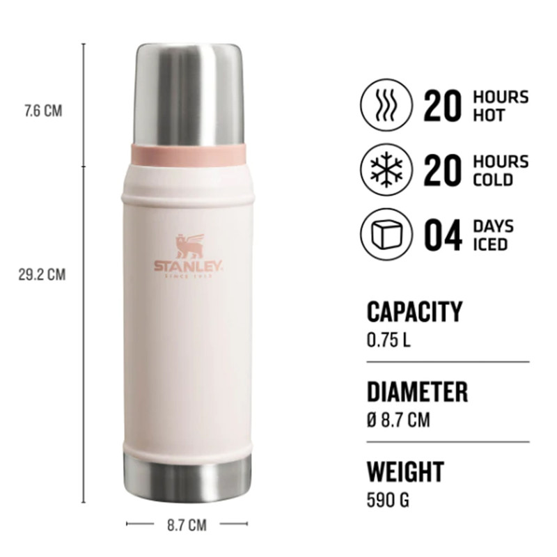 فلاسک استنلی مدل CLASSIC BOTTLE S2024 گنجایش 0.75 لیتر