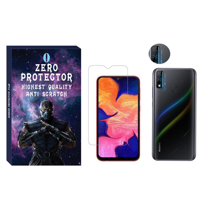  محافظ صفحه نمایش زیرو مدل SDHZ-01 مناسب برای گوشی موبایل سامسونگ Galaxy A10 به همراه محافظ لنز