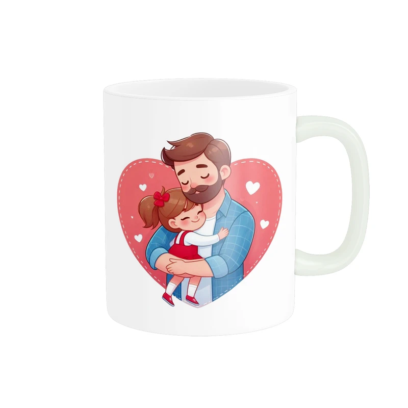 ماگ پاد آفرین مدل پدر دختری طرح دختر بابا کد p9330