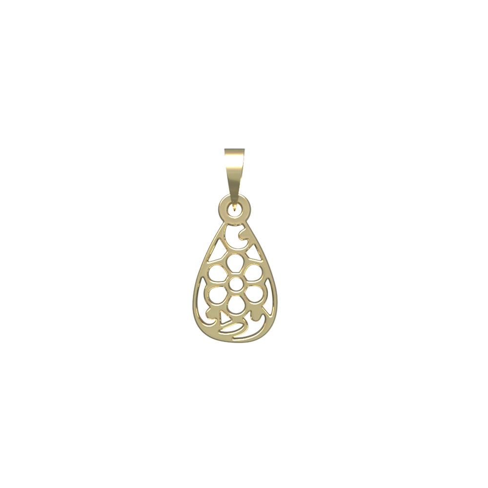 آویز گردنبند طلا 18 عیار زنانه مدوپد مدل هندسی کد PA1-14570 -  - 2