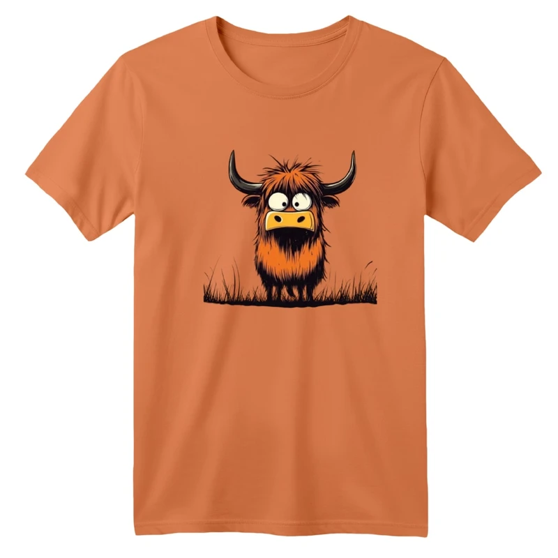 تی‌شرت آستین کوتاه لانگ بچگانه مدل گاو