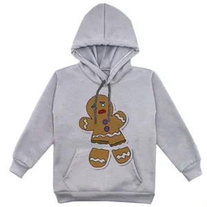 هودی پسرانه مدل بیسکوئیت آدمکی F150 رنگ طوسی