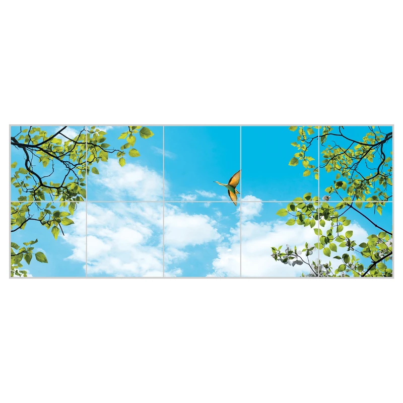 تایل آسمان مجازی بنی دکو مدل UV87 سایز 60x60 سانتی متر مجموعه 10 عددی
