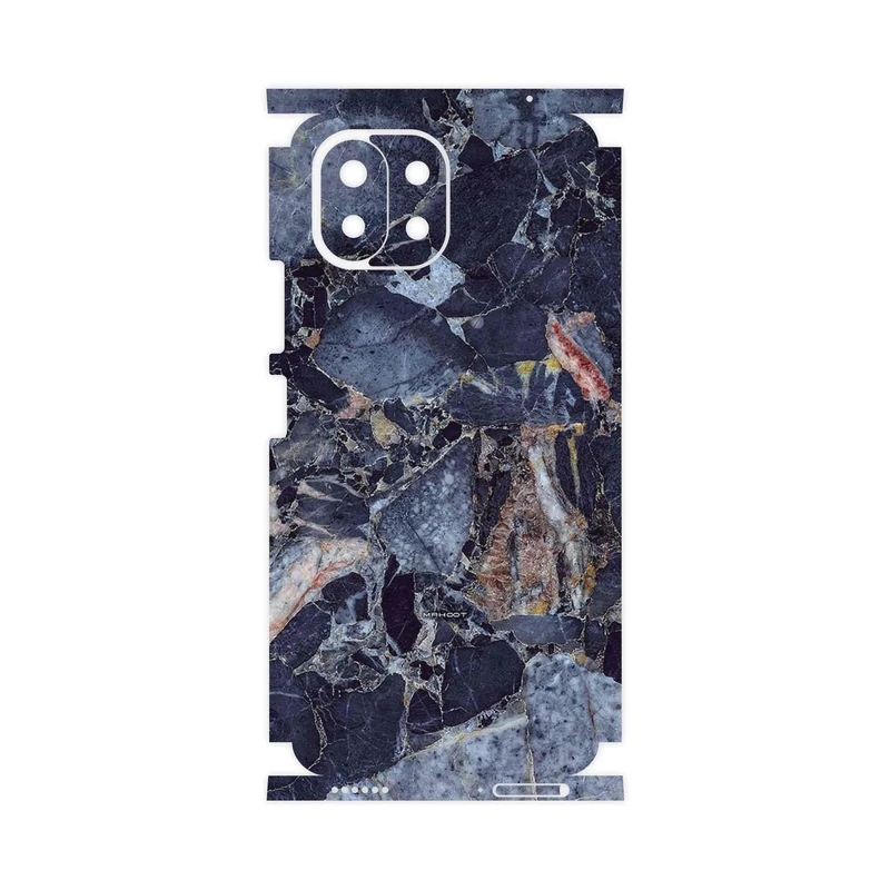 برچسب پوششی ماهوت مدل Broken black marble-FullSkin مناسب برای گوشی موبایل شیائومی MI 11 LITE