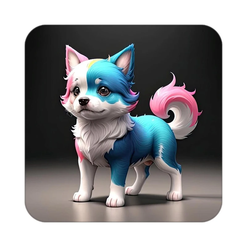 زیر لیوانی کاکتی طرح حیوانات کارتونی مدل mp27527