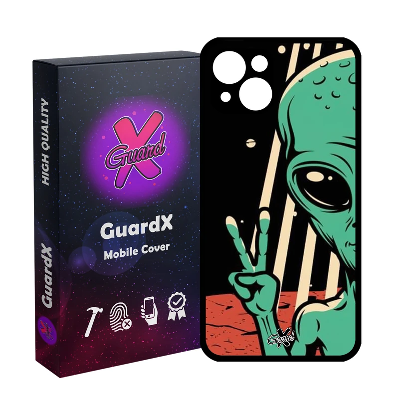 کاور گارد ایکس طرح Alien مدل Glass10499 مناسب برای گوشی موبایل اپل iPhone 13