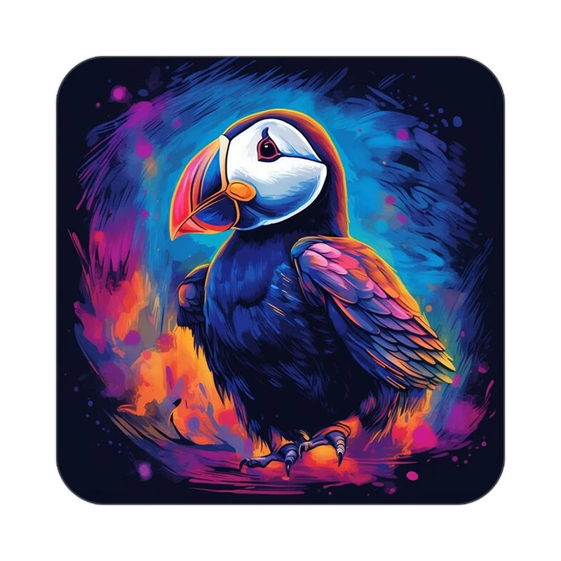 زیر لیوانی کاکتی طرح حیوانات رنگی مدل mp26660