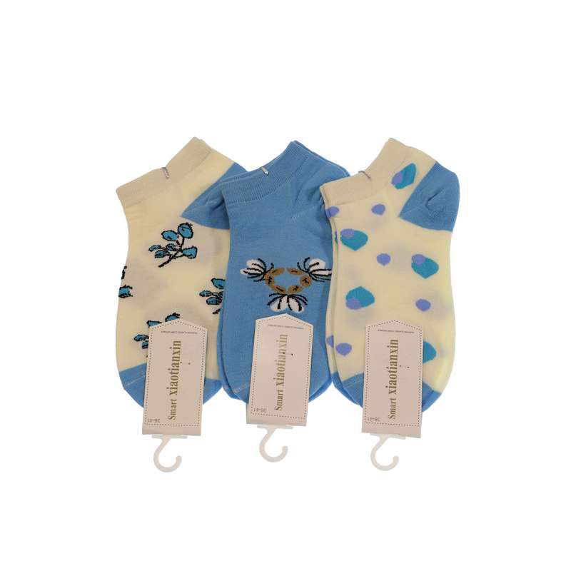 جوراب دخترانه مدل فانتزی کد 01013.3  بسته 3 عددی