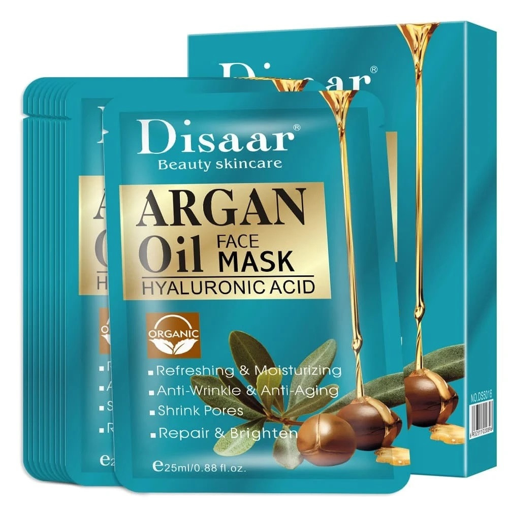 ماسک صورت دیسار مدل روغن آرگان و هیالورونیک اسید حجم 25 میلی لیتر