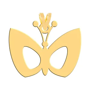 آویز گردنبند طلا 18 عیار زنانه فرشته مدل پروانه WNL-000507