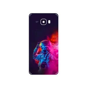 MAHOOT Smoke Rainbow Digital Art 1 Cover Sticker for Samsung Galaxy C7