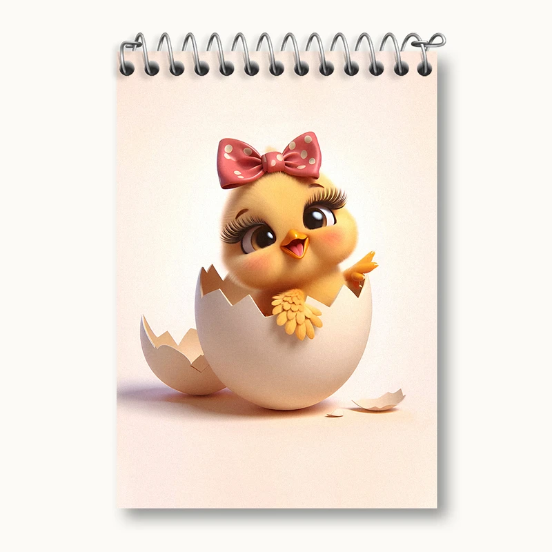 دفتر یادداشت 50 برگ خندالو طرح جوجه کیوت کد N4654