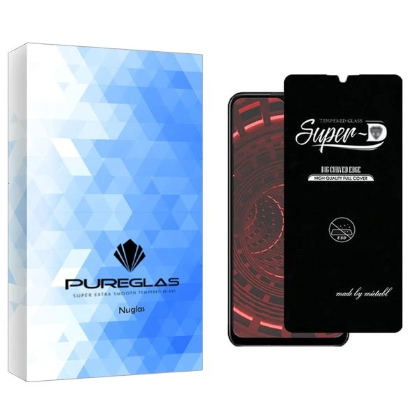 محافظ صفحه نمایش پیور گلس مدل NueGlas SuperD مناسب برای گوشی موبایل سامسونگ Galaxy A20