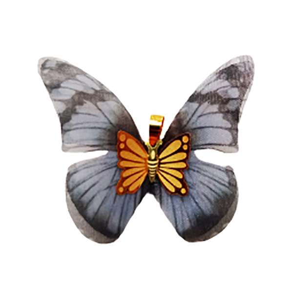 آویز گردنبند طلا 18 عیار زنانه مدل پروانه کد 004