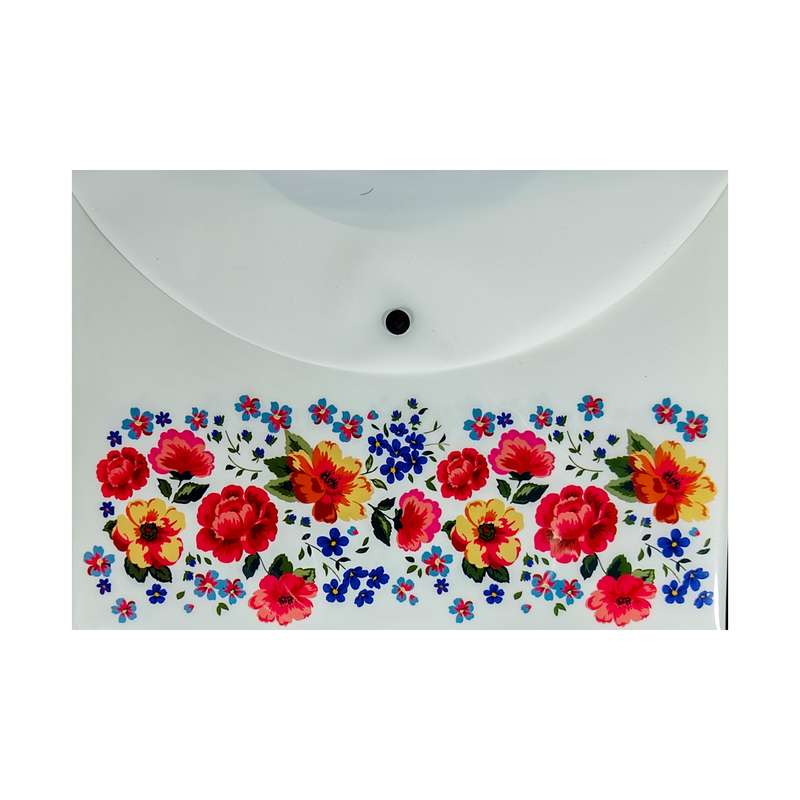 پوشه دکمه دار پیلاوران مدل فانتزی جیب دار طرح گل کد 07