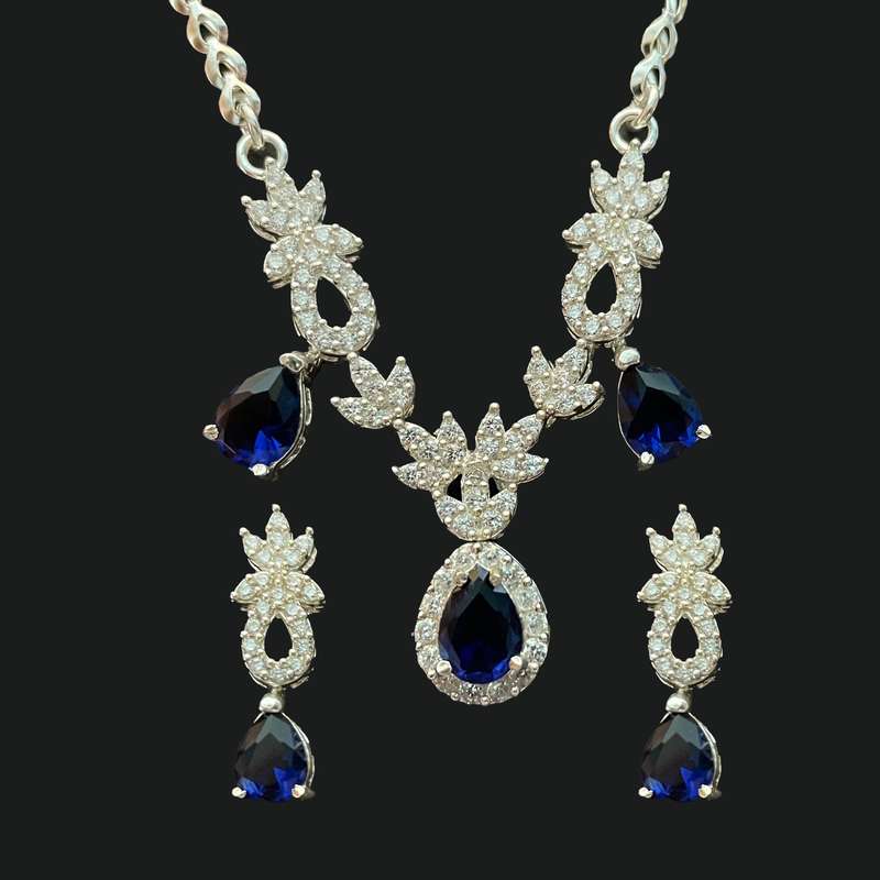 نیم ست نقره زنانه مدل 30708