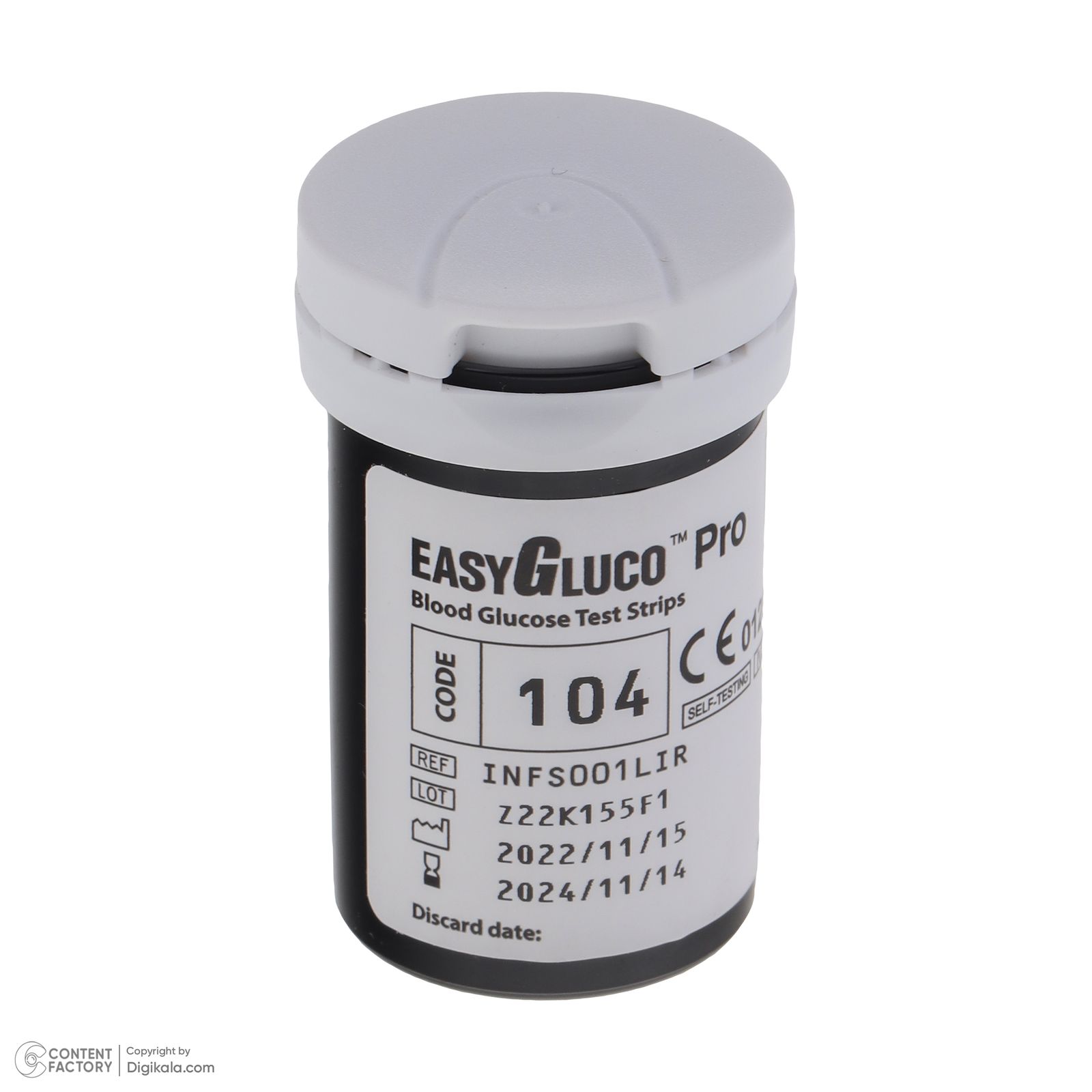 نوار تست قند خون اینفوپیا مدل EASYGLUCO PRO بسته 50 عددی -  - 6