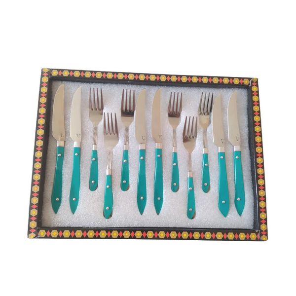 ست کارد و چنگال میوه خوری 12 پارچه مهدی کد 17