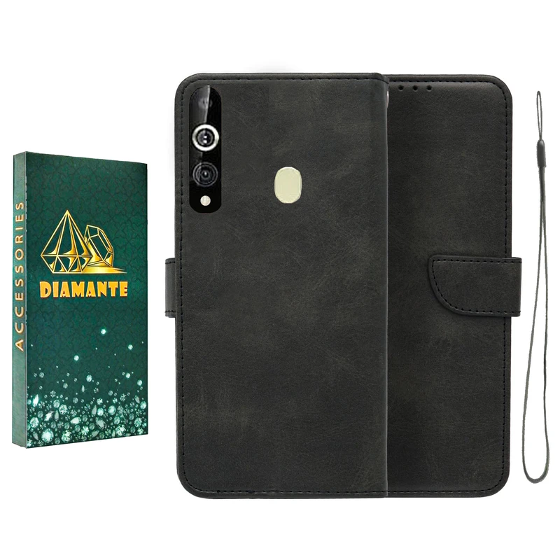 کیف کلاسوری دیامانته مدل Bandaviz Gn مناسب برای گوشی موبایل سامسونگ Galaxy A60 به همراه بندآویز
