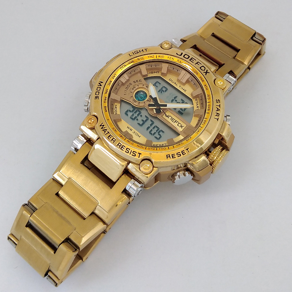 ساعت مچی عقربه‌ای مردانه جی فوکس مدل بندفلزی کد 160