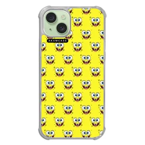 AKAM AMC-WTA15PLUS-SPONGE BOB12 Cover For Apple iPhone 15 Plus